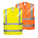 Gilet haute visibilité LED 4 bandes