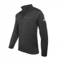 Pull de travail ONTARIO col montant zip noir