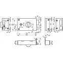 Serrure applique monopoint horizontale profil européen - THIRARD