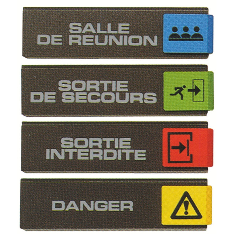 Plaquette signalétique série EUROPE DESIGN 175x45