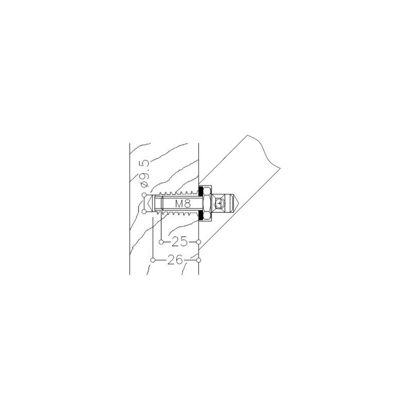 Kit de fixation à la pièce biais NT.MS1.3RS