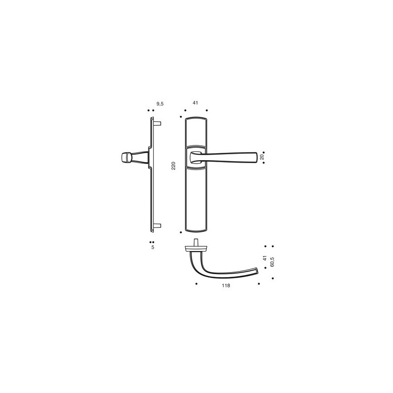 Ensemble sur plaque EA195 MUZE - ASSA ABLOY BEZAULT