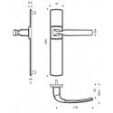 Ensemble sur plaque EA195 ARTIS - ASSA ABLOY BEZAULT