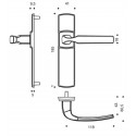 Ensemble sur plaque EA165 ARTIS - ASSA ABLOY BEZAULT