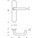 Ensemble sur plaque borgne EA195 LINOX 492/6327 - ASSA ABLOY BEZAULT