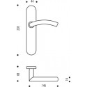 Ensemble sur plaque EA195 LINOX 494/6327 - ASSA ABLOY BEZAULT