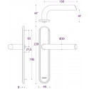 Ensemble sur plaque EA195 VERCY AH200 - ASSA ABLOY BEZAULT