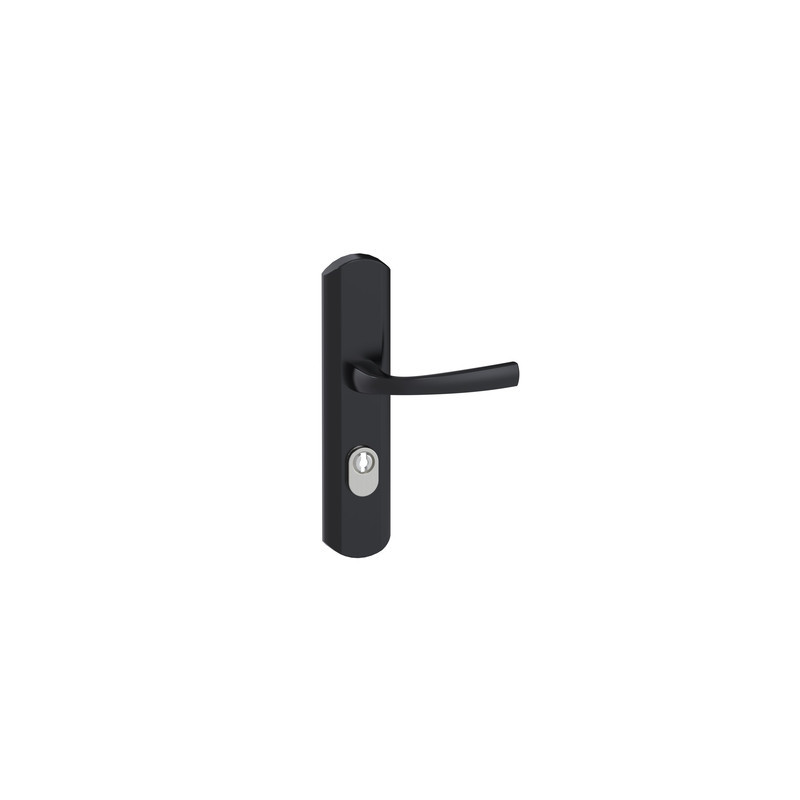 Ensemble sur plaque blindé EA195 MUZE ONYX - ASSA ABLOY BEZAULT