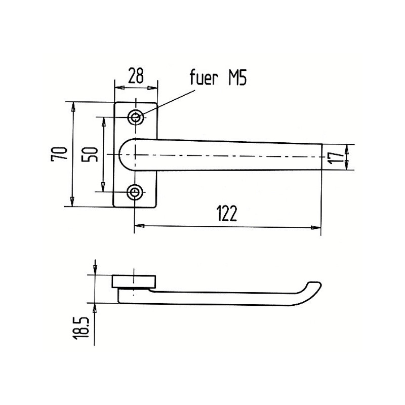 Béquille simple saillie réduite - WSS 