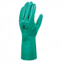 Gants de protection chimique en nitrile floqué vert - DELTA PLUS