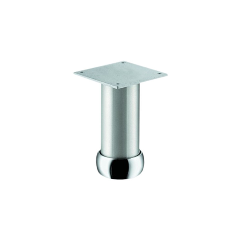 Pied de meuble aluminium rond réglable - HAFELE