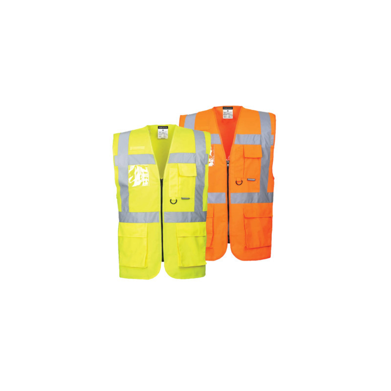 Gilet haute visibilité zippé multipoches - PORTWEST