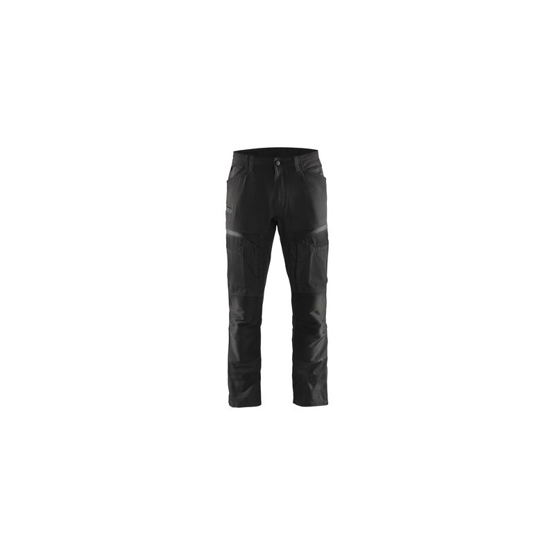 Pantalon services + stretch noir/gris foncé - BLAKLADER