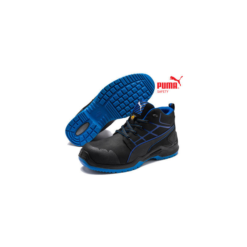 Chaussures de sécurité hautes KRYPTON Blue Mid S3 ESD SRC - ISM PUMA