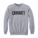 Sweat-shirt col rond gris logo block - CARHARTT