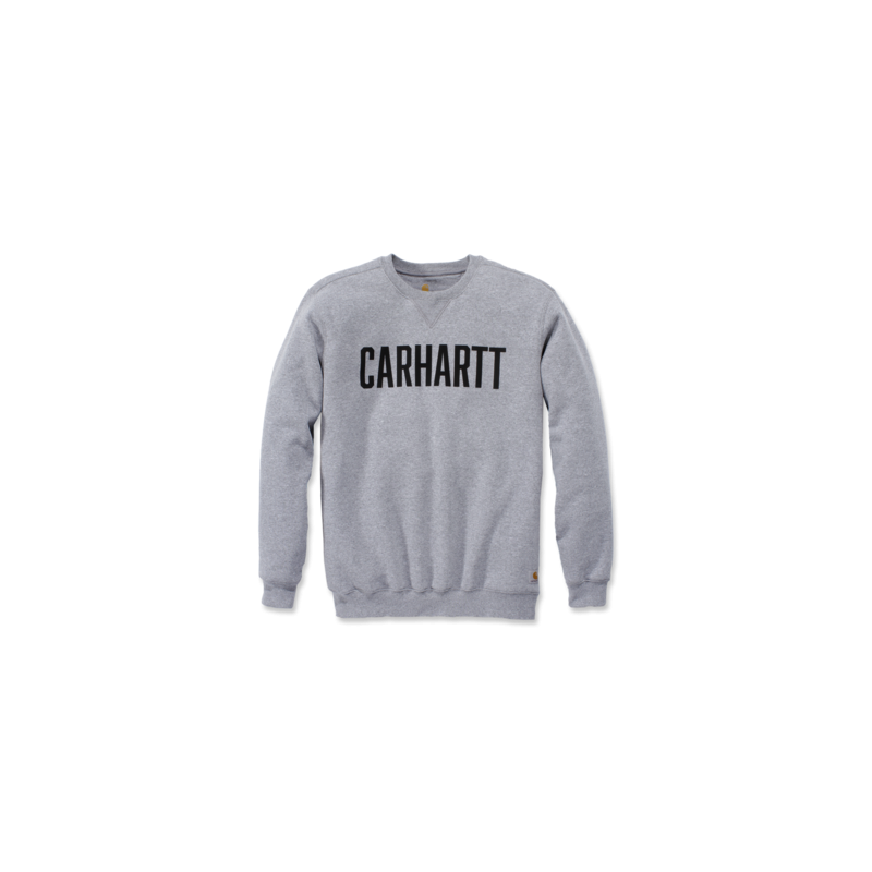 Sweat-shirt col rond gris logo block - CARHARTT