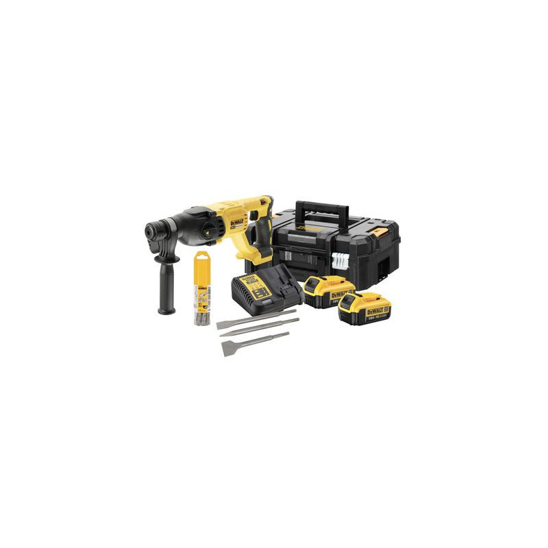 Perforateur SDS-Plus DCH133M2K-FR 2x 4.0Ah + Set d'accessoires - DEWALT