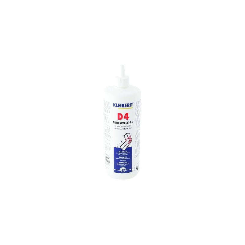 Colle blanche vinylique D4 biberon mono-composante 1Kg - KLEIBERIT