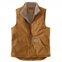 Gilet hiver toile 100% coton brown - CARHARTT