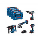 Kit 4 outils 18V + batteries et chargeur - BOSCH