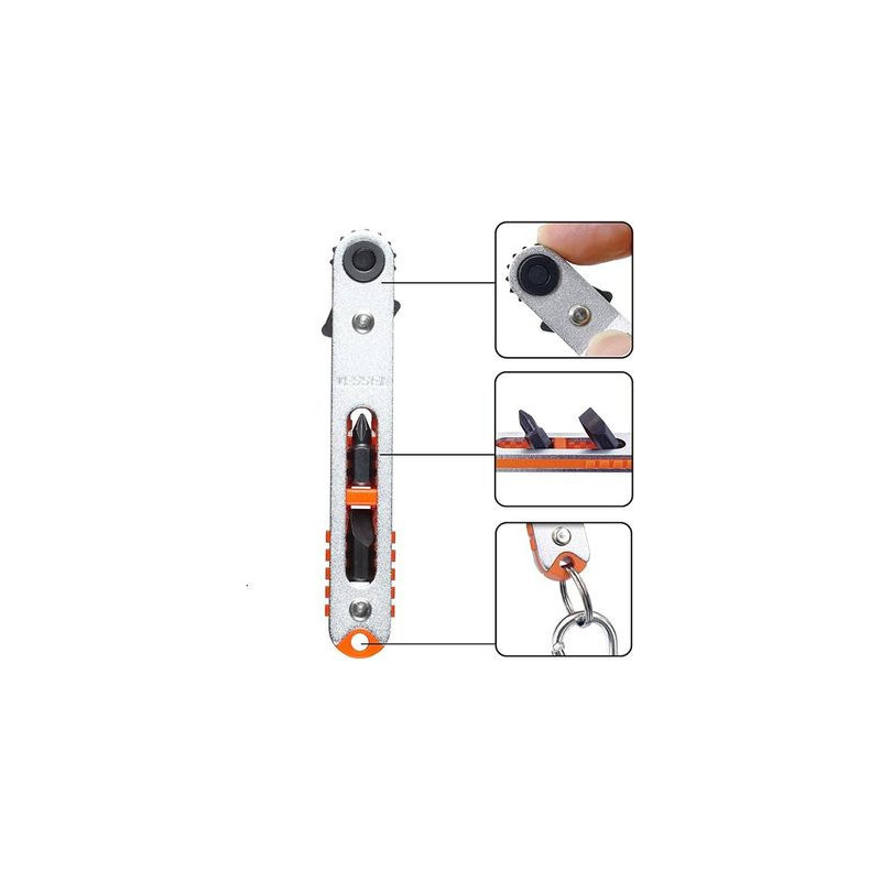 Cliquet extra plat avec embouts TD-76 - VESSEL