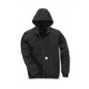 Sweat zippé à capuche noir WINDFIGHTER - CARHARTT