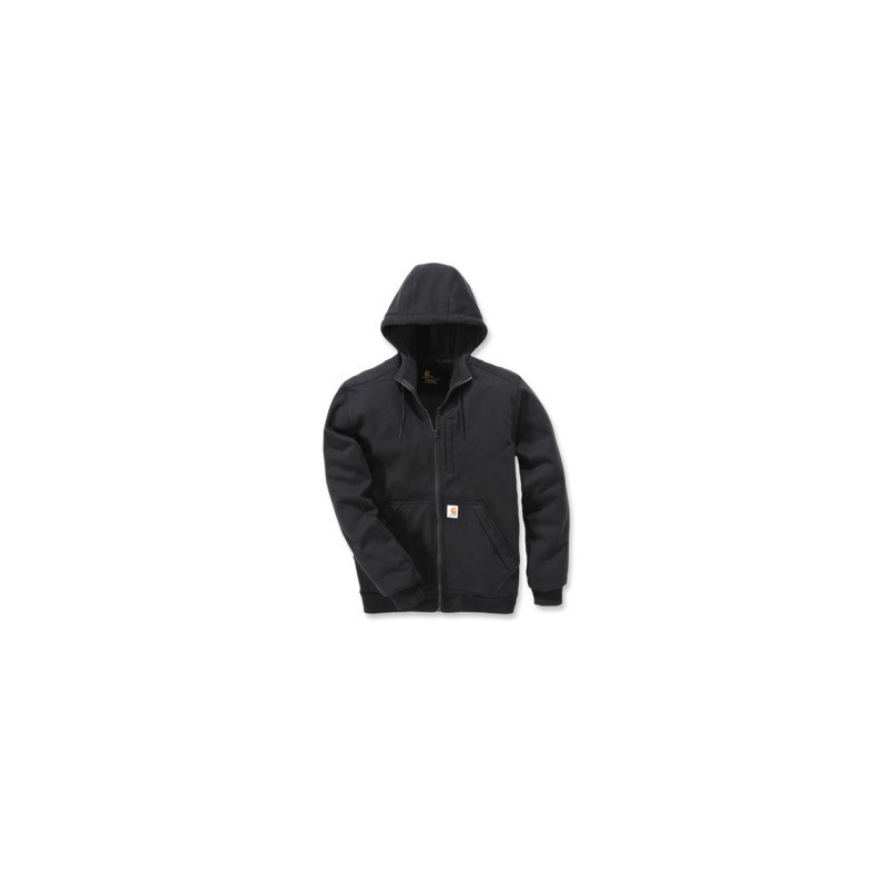 Sweat zippé à capuche noir WINDFIGHTER - CARHARTT