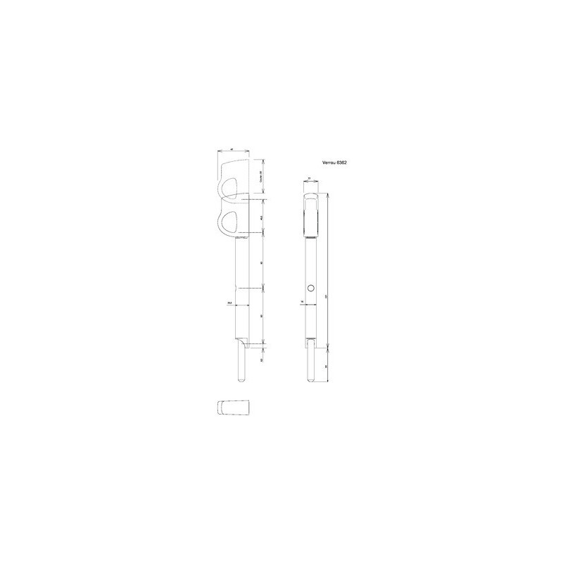 Verrou de condamnation applique DANAOS - CROISEE DS