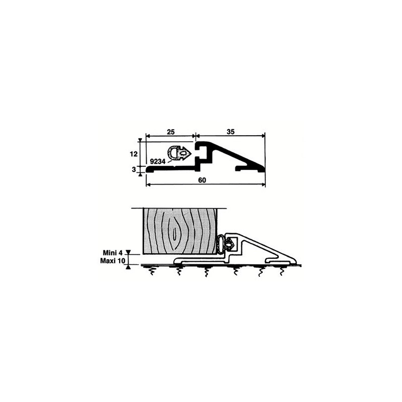 Profil seuil de porte - BEZAULT ASSA ABLOY