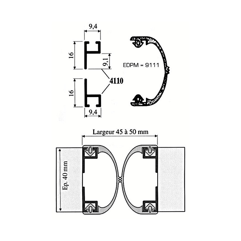 Protection et isolation de porte va et vient - BEZAULT ASSA ABLOY