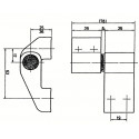 Paumelle 2 lames aluminium - WSS