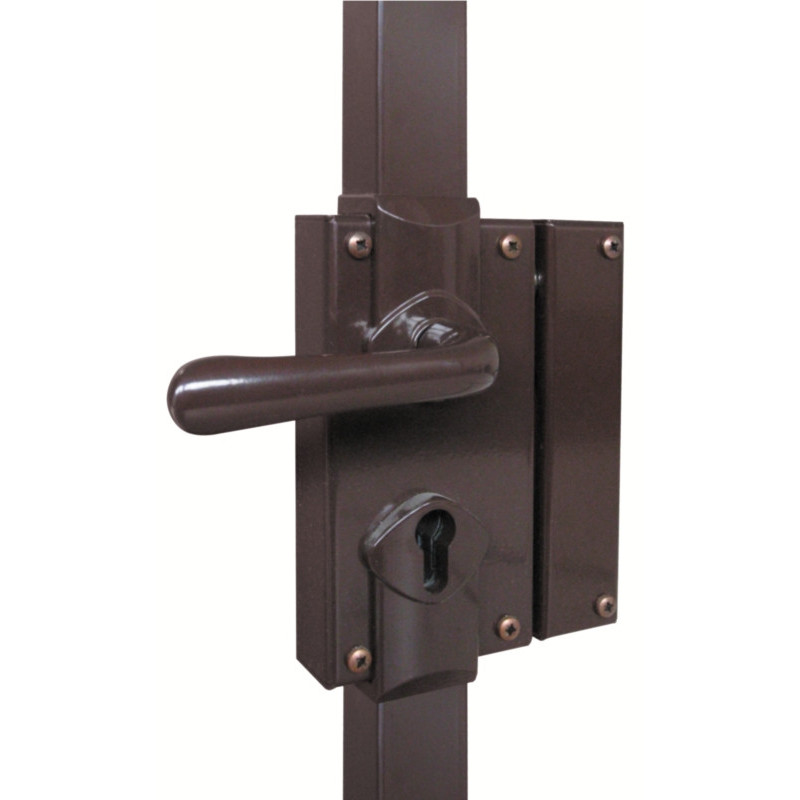 Serrure applique 3 points verticale à fouillot profil européen réversible - MUL-T-LOCK