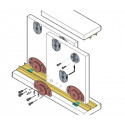 Système pour porte coulissante 1 porte 25 et 40 Kg - KOBLENZ