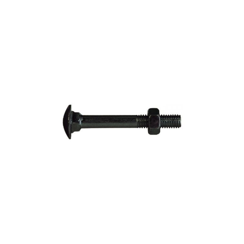 Boulon tête ronde collet carré noir - VISWOOD