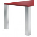 Pied de table carré 100 x 100 mm aluminium - CAMAR