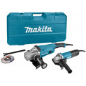 Kit 2 outils DK0053G, meuleuse Ø125 mm 9558HNRG et meuleuse Ø230 mm GA9020 - MAKITA