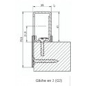 Gâche en J pour serrure PROTECTIVE - VACHETTE ASSA ABLOY