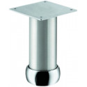 Pied de meuble aluminium rond réglable - HAFELE