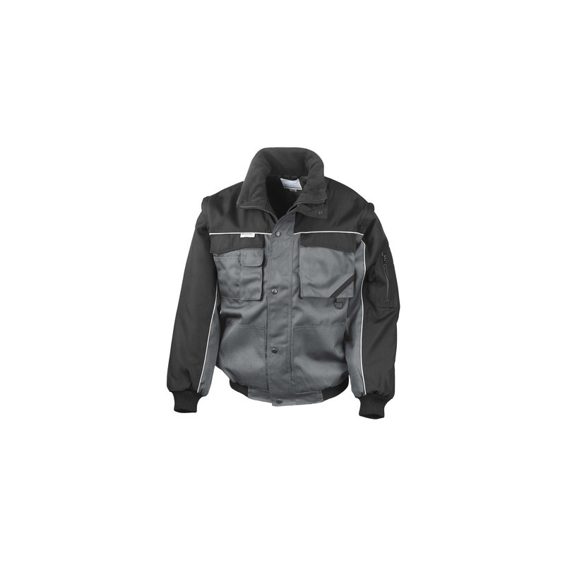 Blouson gris/noir manches amovibles - IMBRETEX