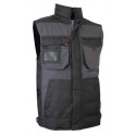 Bodywarmer multipoches gris foncé / noir - LEBEURRE SAS