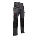 Pantalon multipoches bicolore gris/noir - LEBEURRE SAS