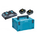 Pack de 2 batterie + chargeur 18V Li-Ion 5,0 Ah ENERGIE - MAKITA