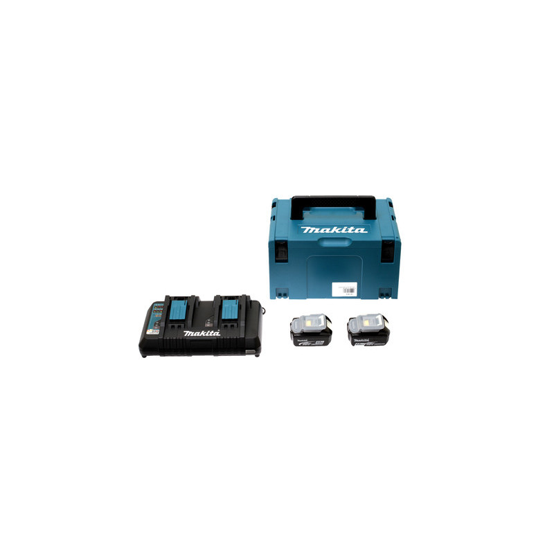 Pack 2 batterie + chargeur 18V Li-Ion 6,0 Ah ENERGIE - MAKITA